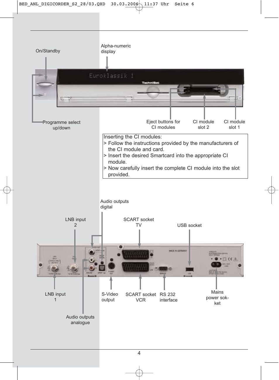 TechniSat DigiCorder S2 User Manual | Page 7 / 112
