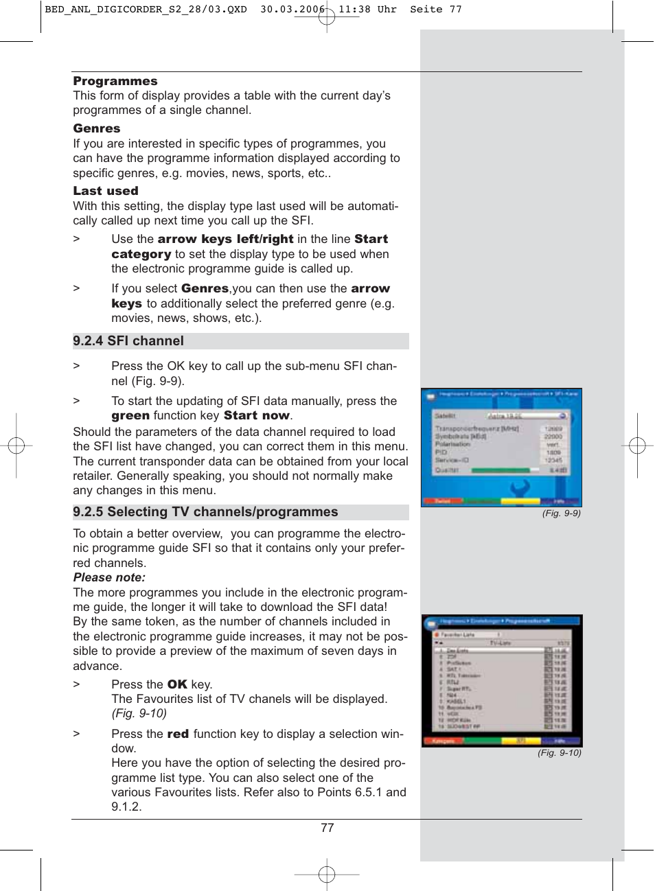 TechniSat DigiCorder S2 User Manual | Page 77 / 112