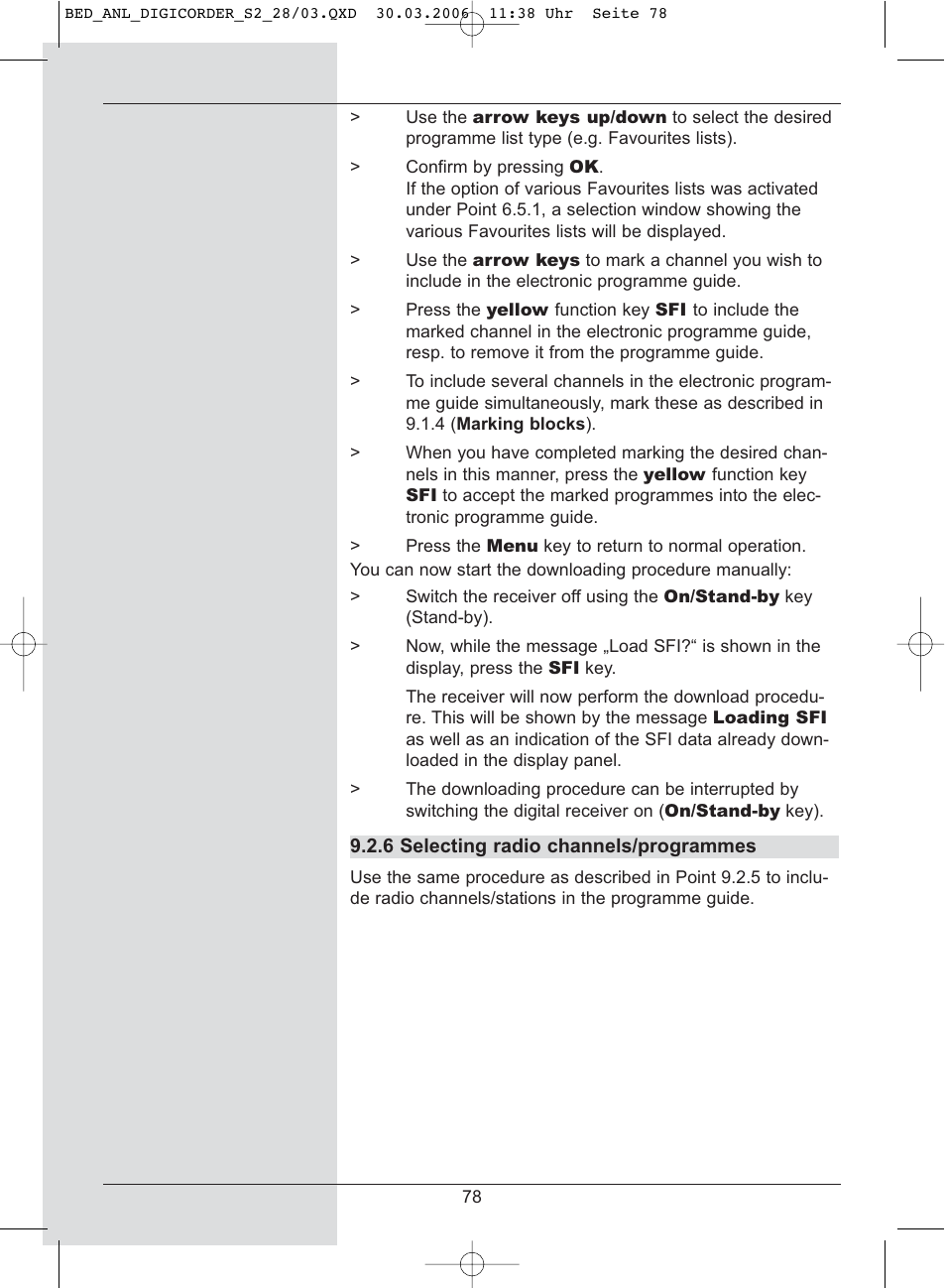 TechniSat DigiCorder S2 User Manual | Page 78 / 112