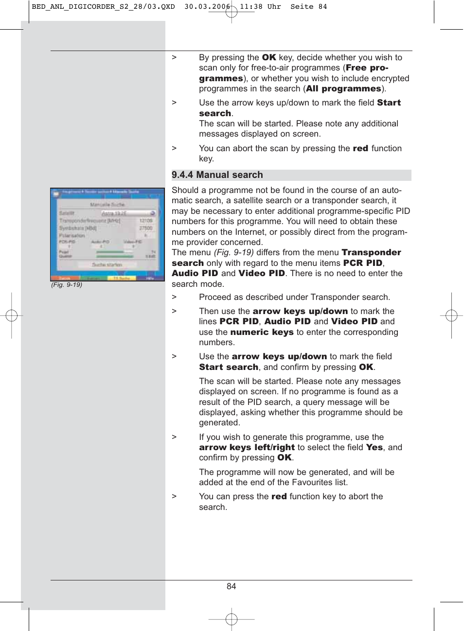 TechniSat DigiCorder S2 User Manual | Page 84 / 112