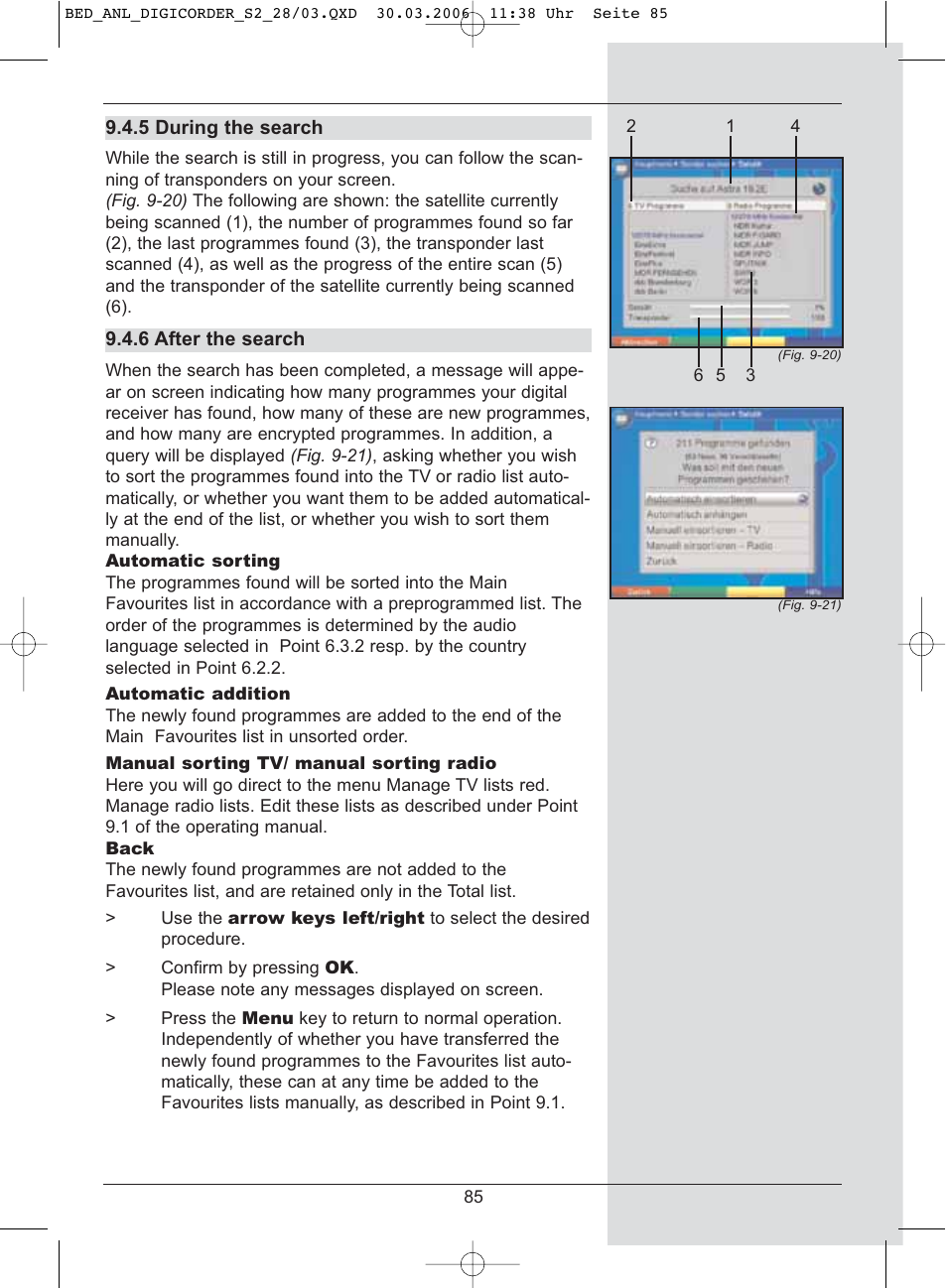 TechniSat DigiCorder S2 User Manual | Page 85 / 112
