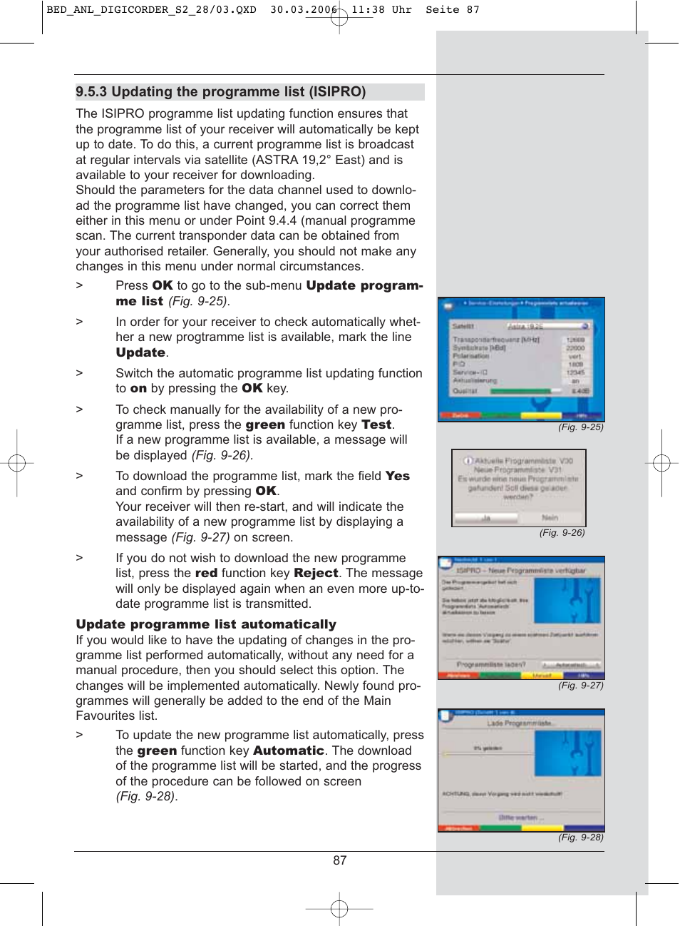 TechniSat DigiCorder S2 User Manual | Page 87 / 112