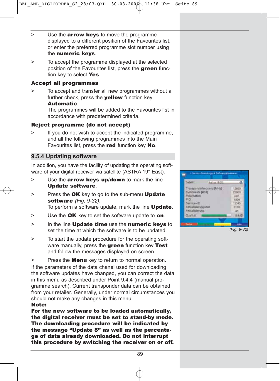 TechniSat DigiCorder S2 User Manual | Page 89 / 112