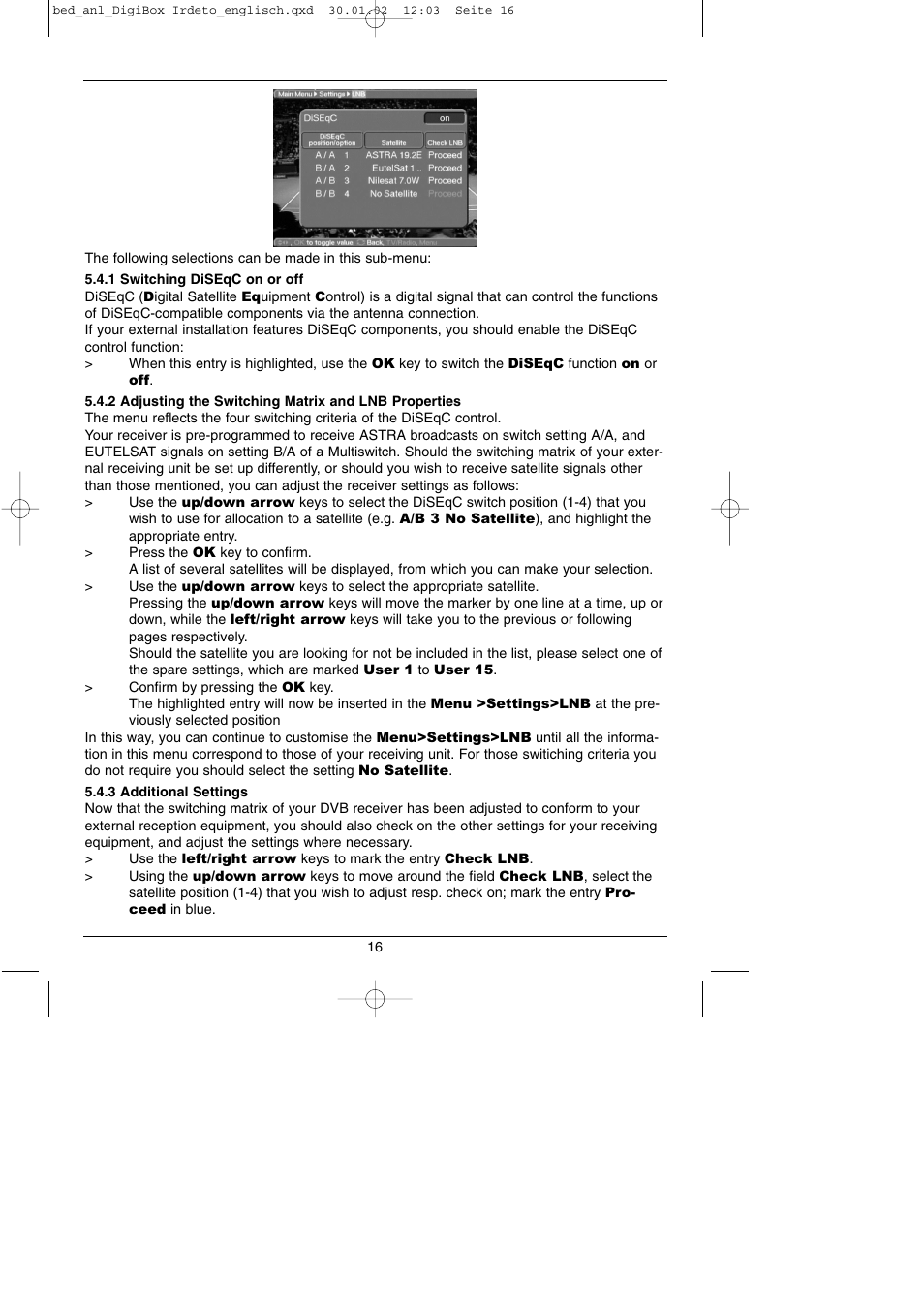 TechniSat DigiBox IRDETO Integrated IRDETO User Manual | Page 16 / 46