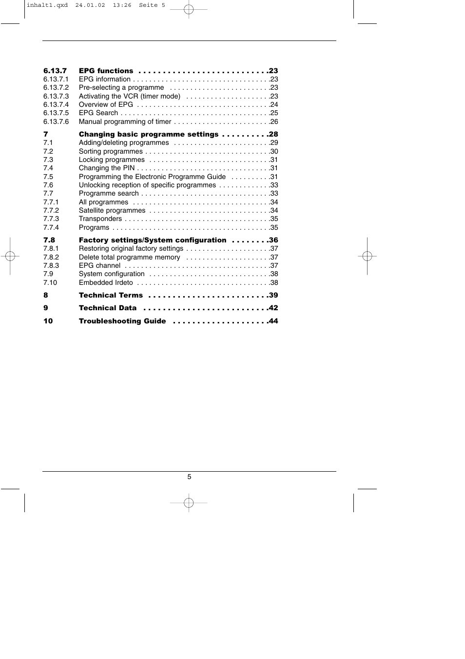 TechniSat DigiBox IRDETO Integrated IRDETO User Manual | Page 4 / 46