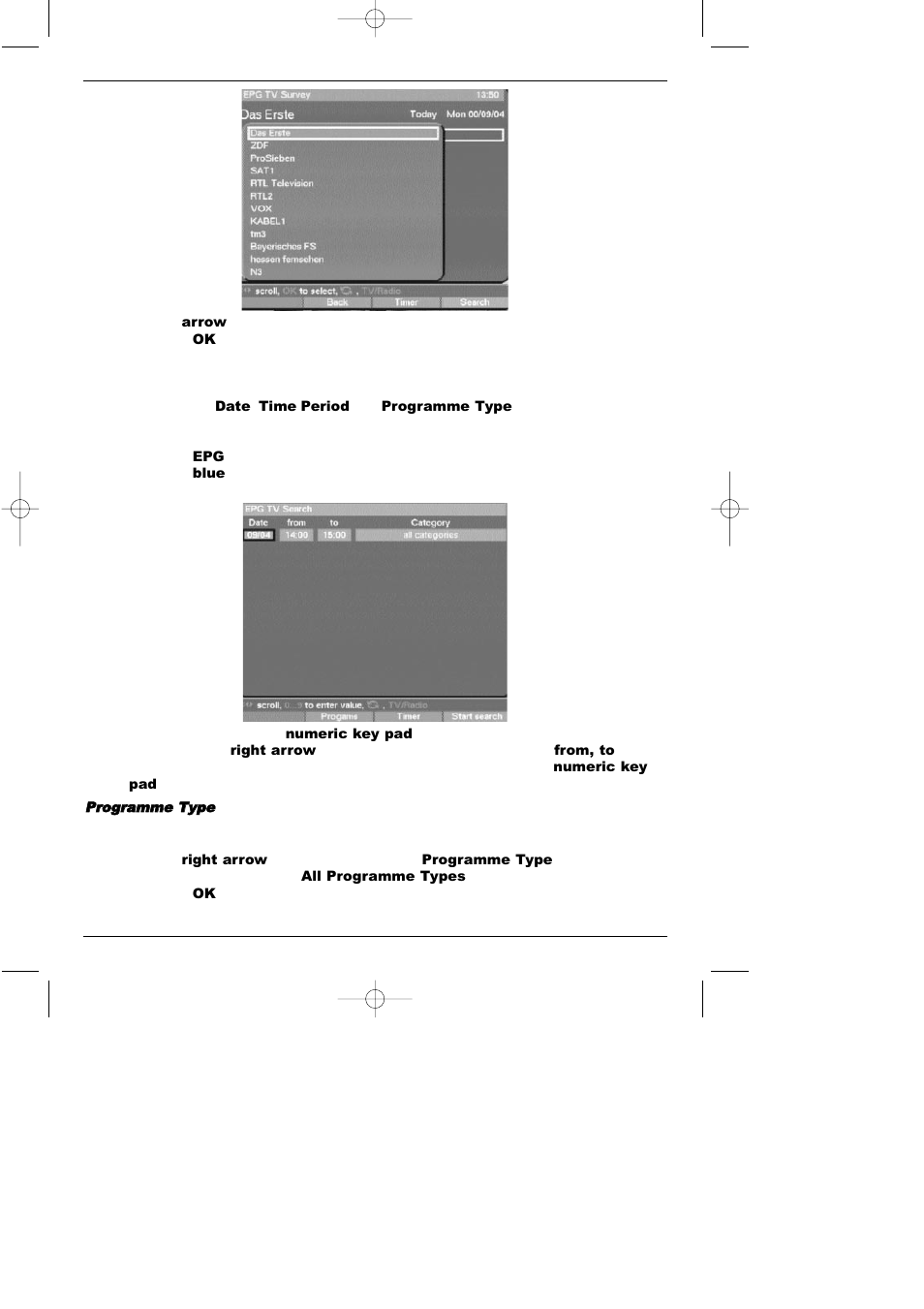 5 epg search | TechniSat DigiBox VIACCESS User Manual | Page 25 / 46