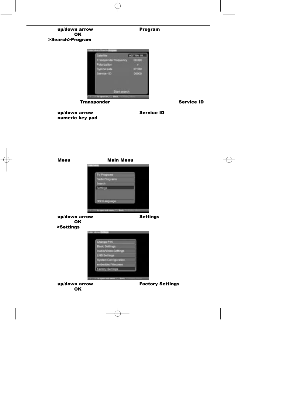 8 activate factory settings/change data channels | TechniSat DigiBox VIACCESS User Manual | Page 36 / 46