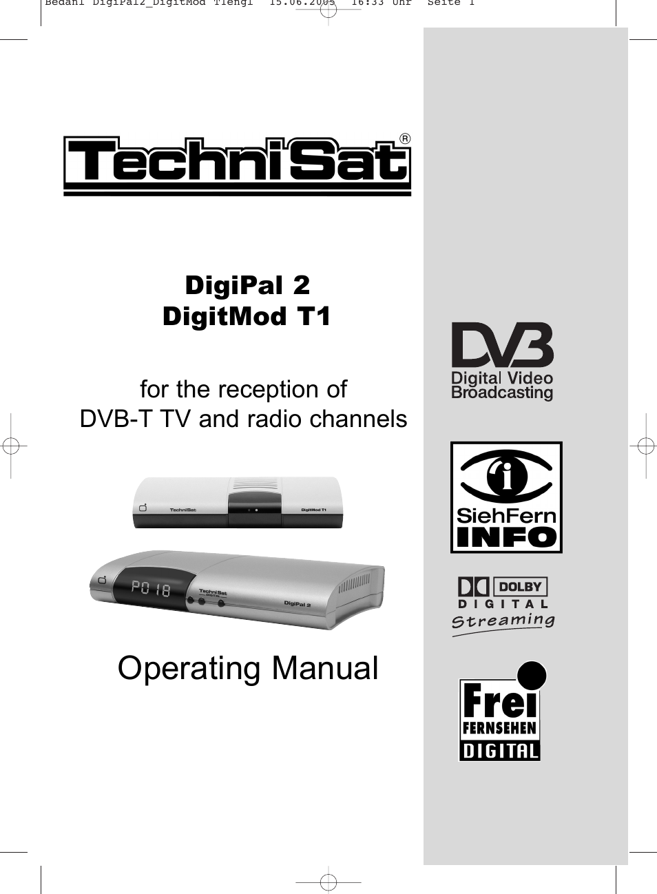 TechniSat DigiPal 2 User Manual | 54 pages