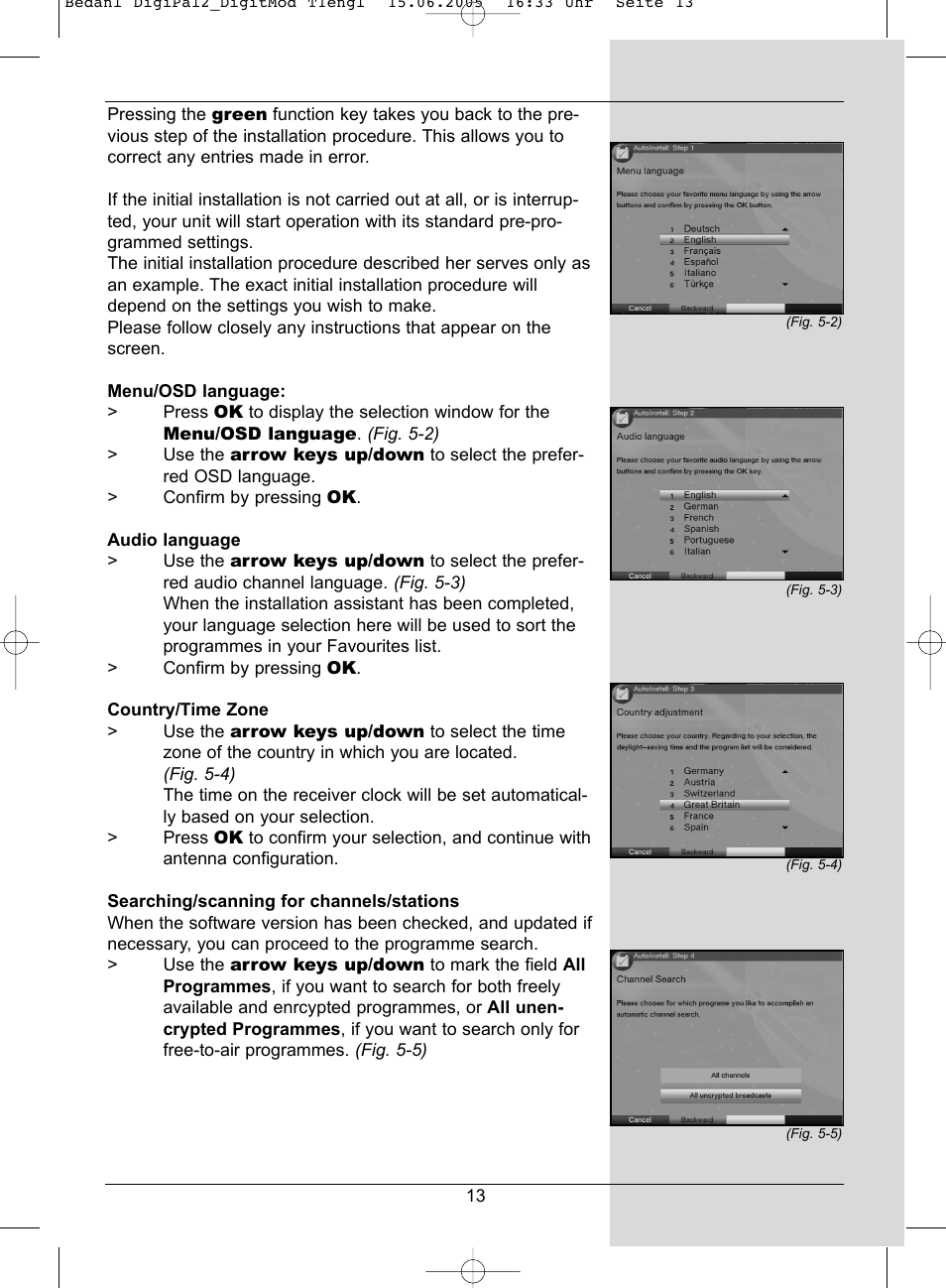 TechniSat DigiPal 2 User Manual | Page 13 / 54