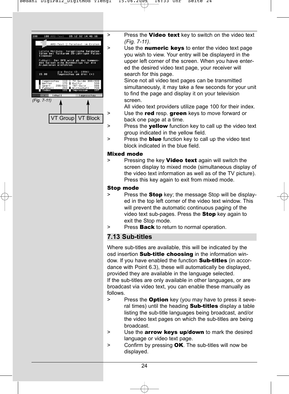 13 sub-titles | TechniSat DigiPal 2 User Manual | Page 24 / 54