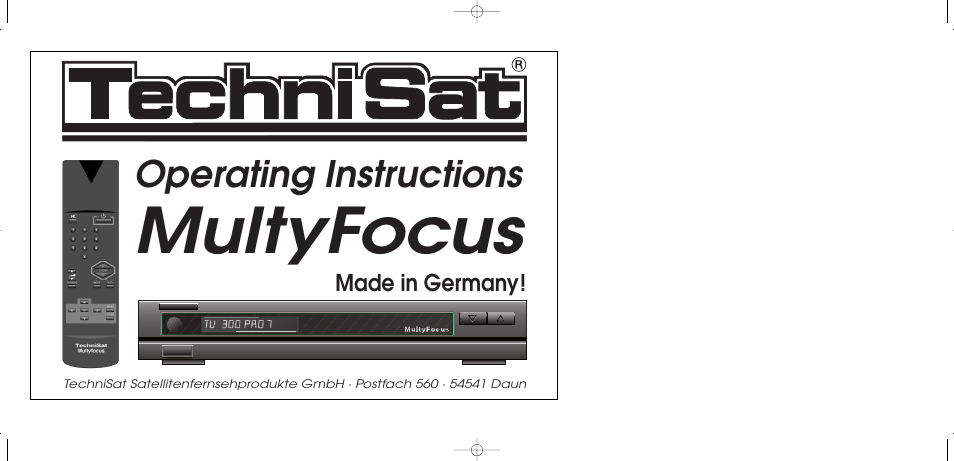 TechniSat MultyFocus User Manual | 48 pages