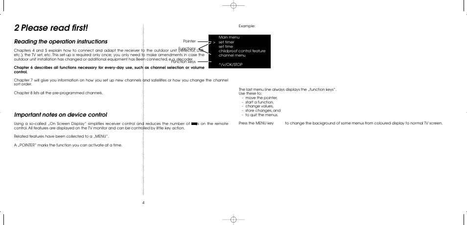2 please read first, Reading the operation instructions | TechniSat MultyFocus User Manual | Page 4 / 48