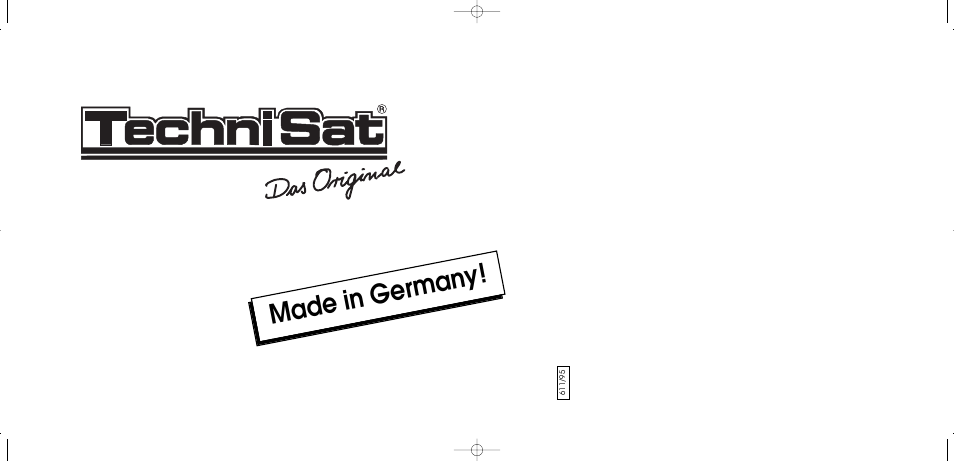 Made in ger many ! made in ger many | TechniSat MultyFocus User Manual | Page 48 / 48
