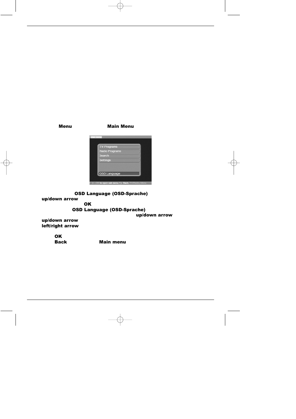 8 serial interface rs 232, 9 usb interface, 5 installation | 1 osd language | TechniSat TechniBox VIACAM User Manual | Page 12 / 46