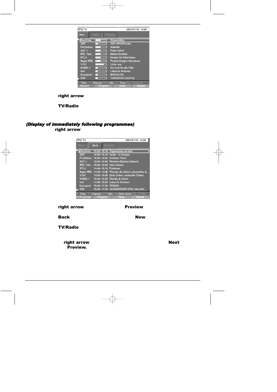5 next, 6 preview | TechniSat CAM 1 plus User Manual | Page 23 / 46