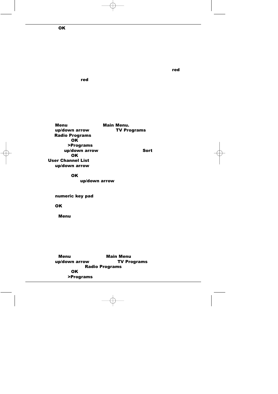 2 sorting channels, 3 locking channels | TechniSat CAM 1 plus User Manual | Page 31 / 46