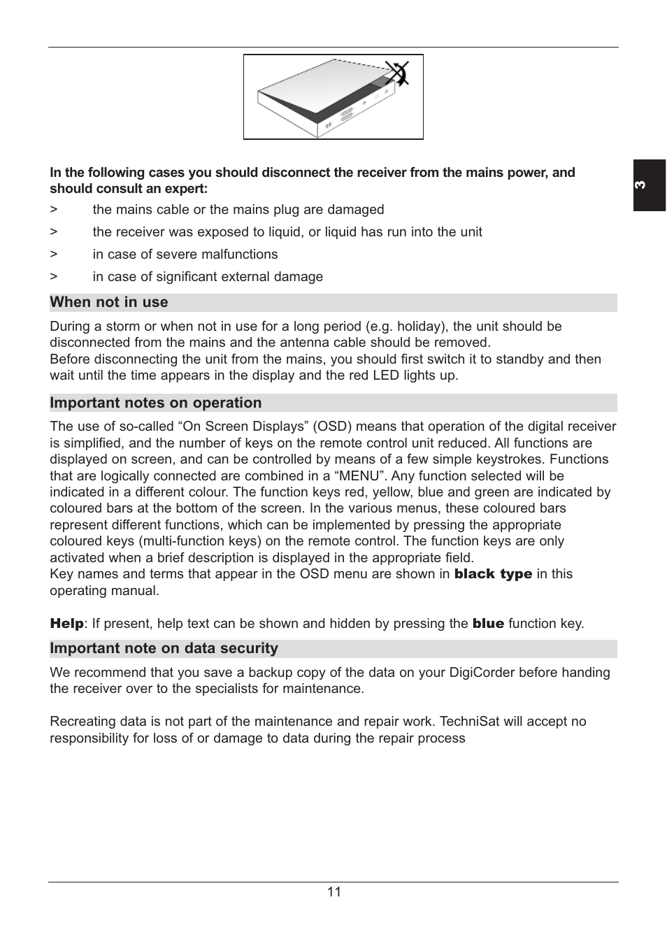 TechniSat HD S2X User Manual | Page 11 / 92