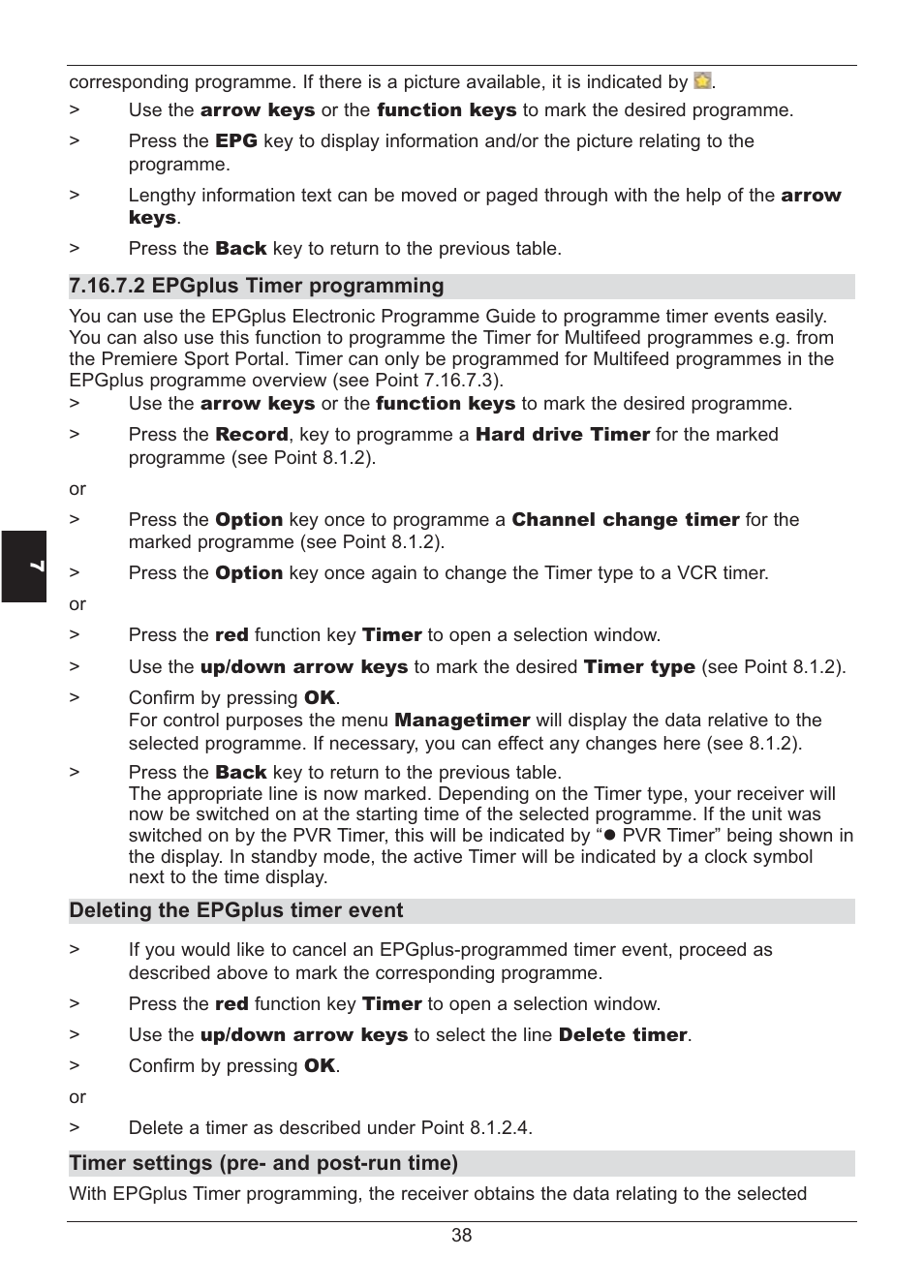 TechniSat HD S2X User Manual | Page 38 / 92