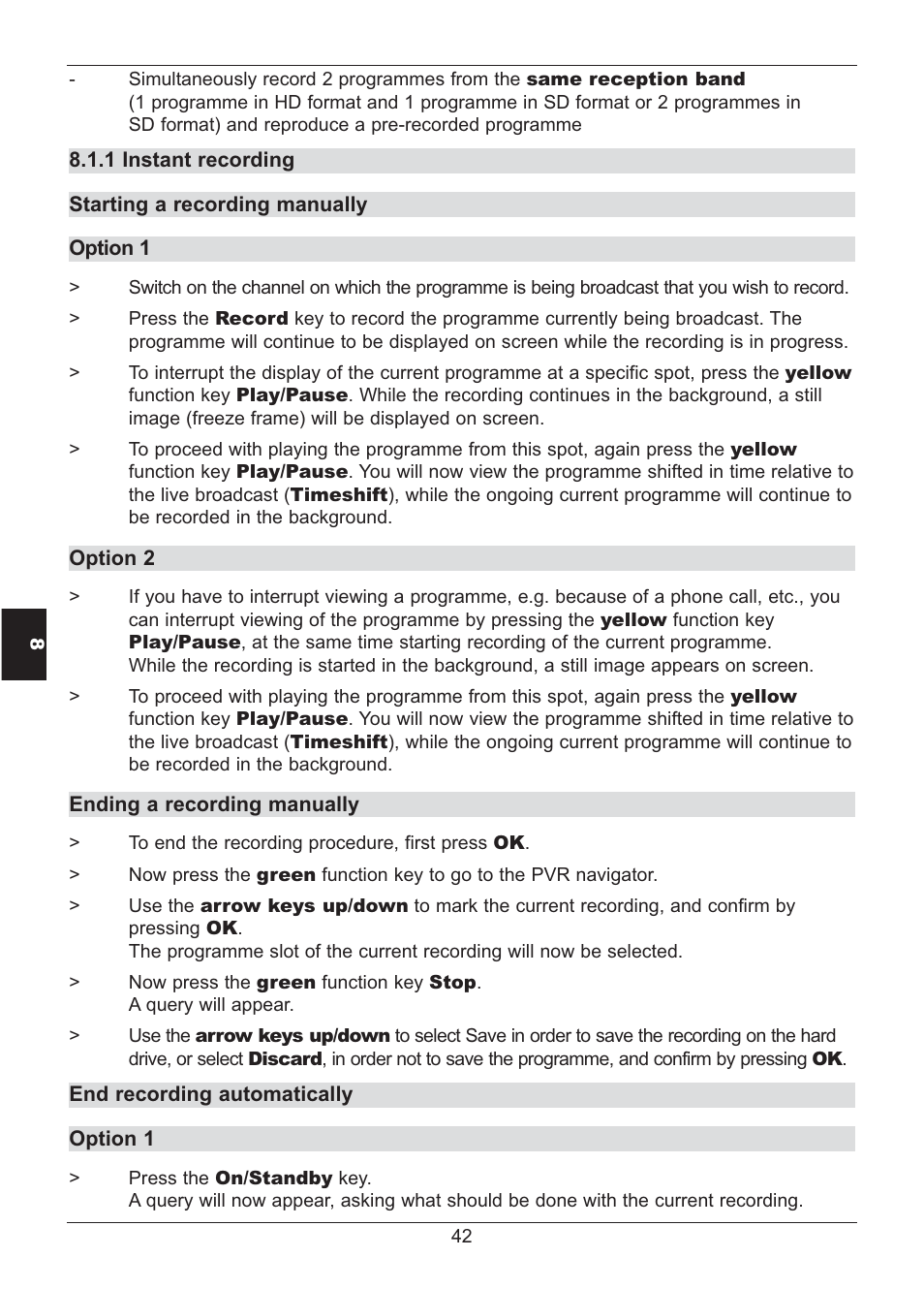 TechniSat HD S2X User Manual | Page 42 / 92