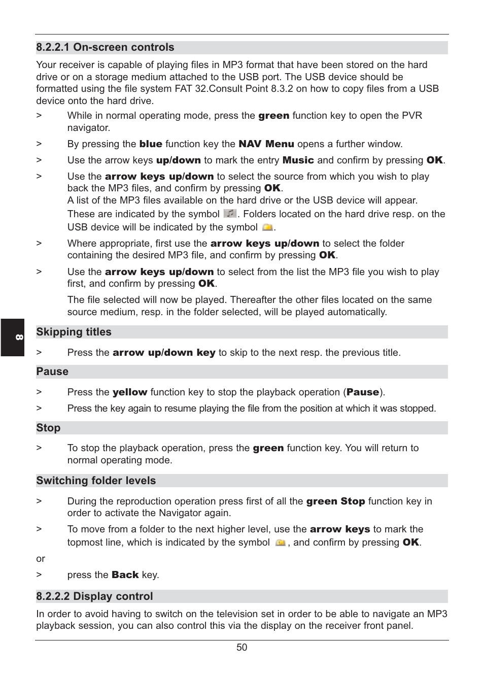 TechniSat HD S2X User Manual | Page 50 / 92