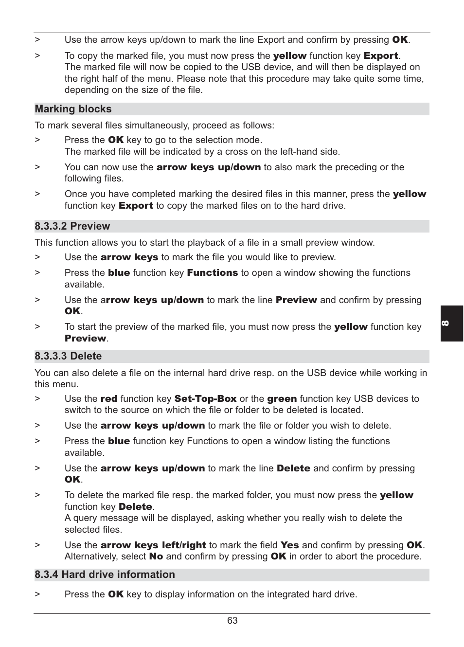 TechniSat HD S2X User Manual | Page 63 / 92