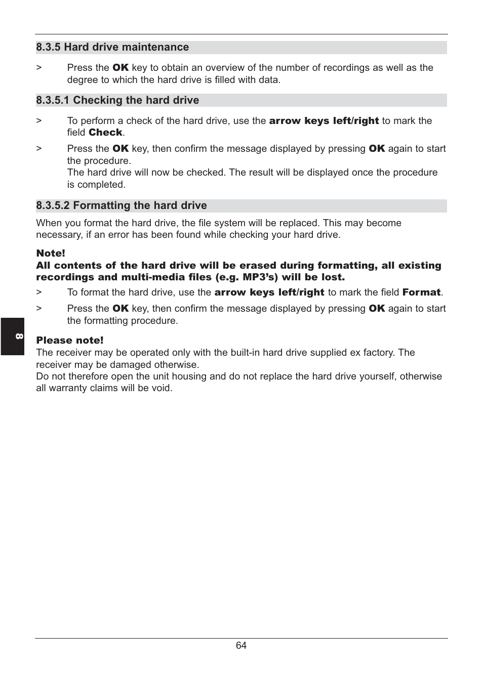 TechniSat HD S2X User Manual | Page 64 / 92