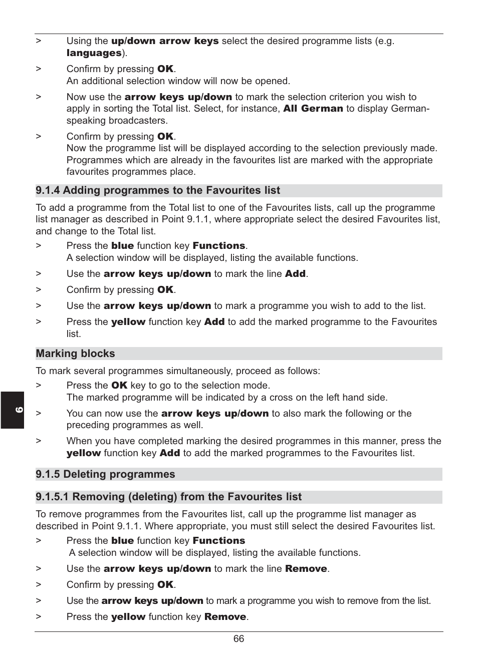 TechniSat HD S2X User Manual | Page 66 / 92