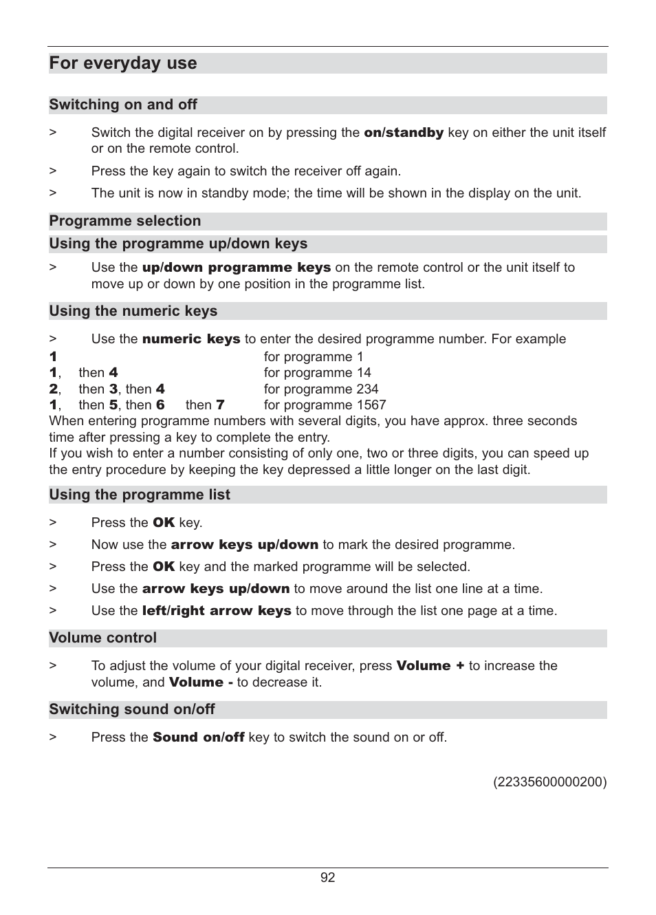 For everyday use | TechniSat HD S2X User Manual | Page 92 / 92