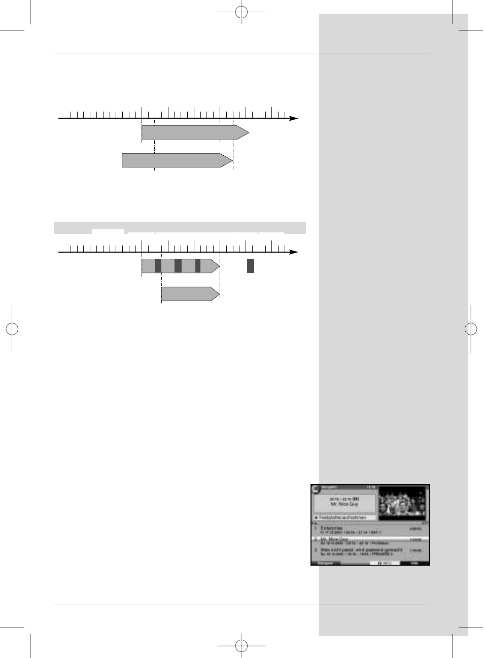 1 calling up programme list management, Time | TechniSat S1 User Manual | Page 43 / 102