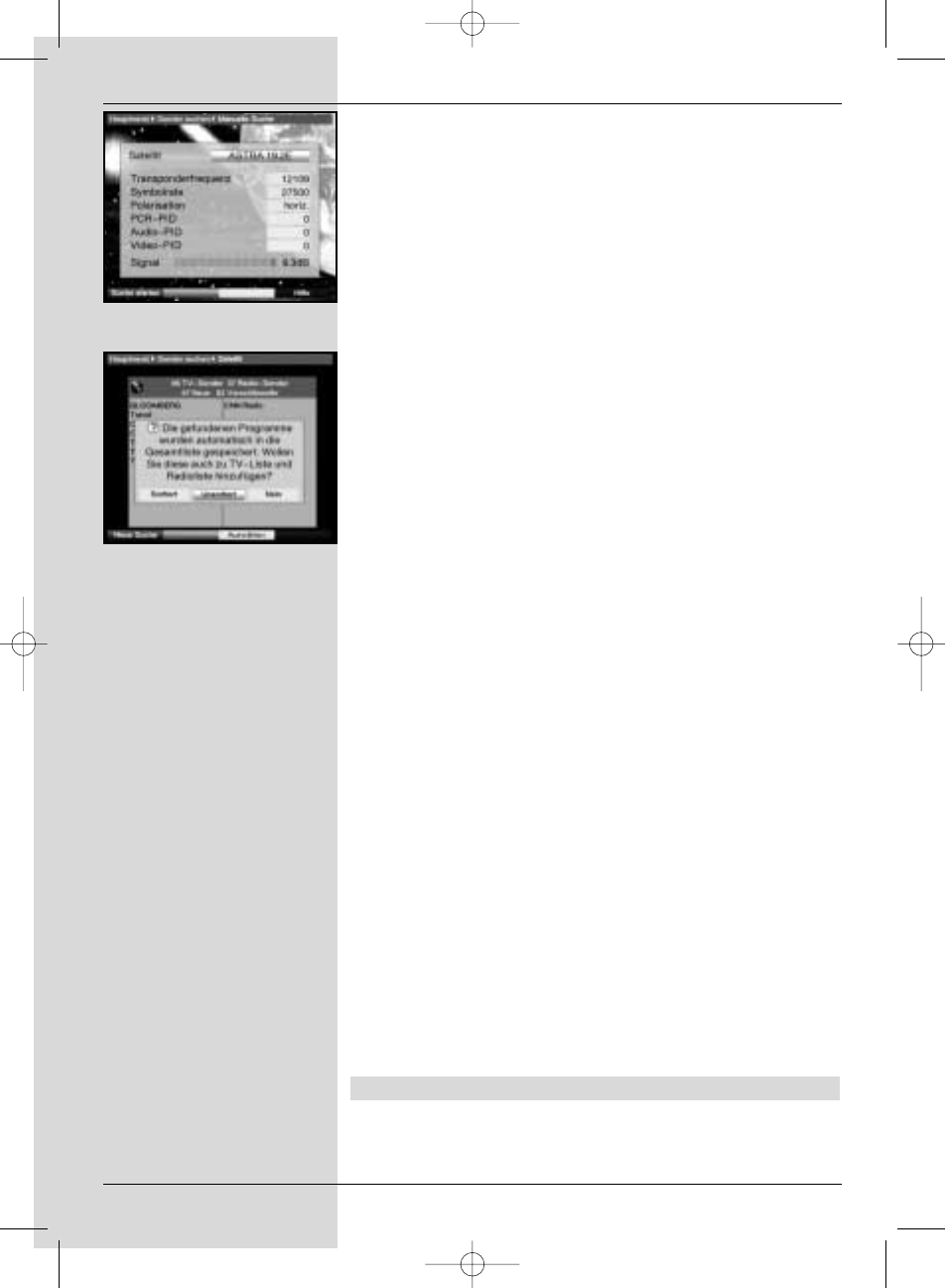 3 setting a satellite position | TechniSat S1 User Manual | Page 58 / 102