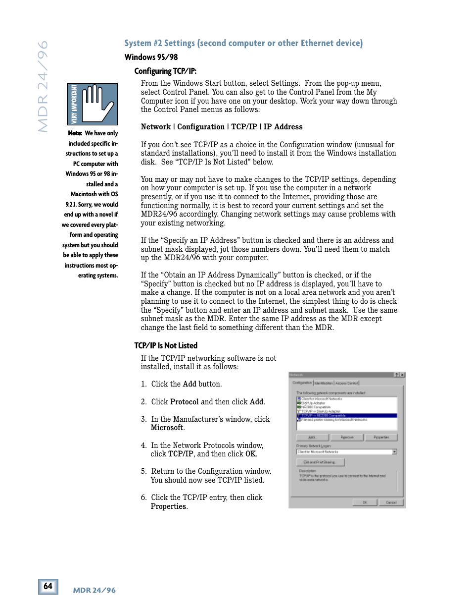 Mdr 24/ 96 | Tonino Lamborghini OperationGuide MDR24/96 User Manual | Page 28 / 36