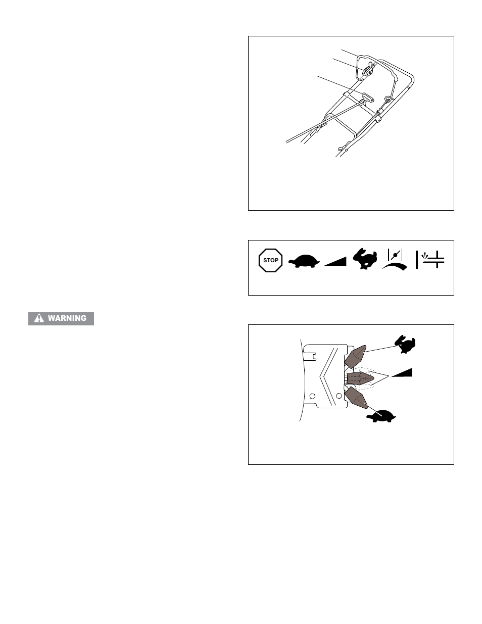 Iii. primer bulb and choke, Grasp starter cord handle. see figure 25, A. pull rope out slowly until you feel drag | C. return rope slowly to original position, When engine starts, Starter cord handle, Engine throttle control, Equipment control, Figure 25. typical engine controls, Figure 26. typical engine symbols | Tecumseh LV156EA User Manual | Page 14 / 32