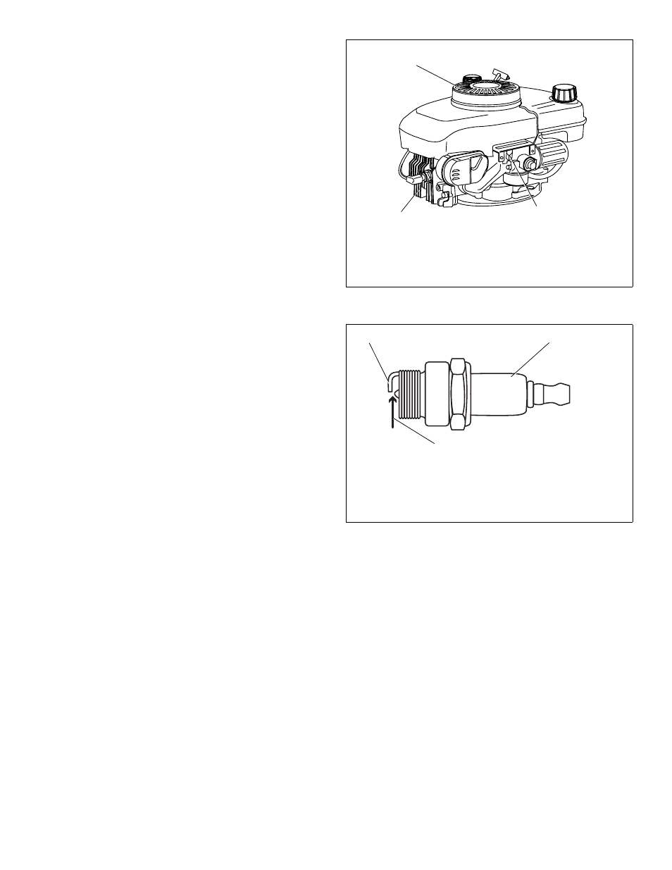 B. removing debris from engine, C. spark plug, Clean area around spark plug | Remove and inspect spark plug, Install spark plug and tighten securely, D. cleaning/replacing air cleaner, Cooling fins, Air intake screen, Levers and linkage, Figure 46. debris removal locations | Tecumseh LV156EA User Manual | Page 20 / 32