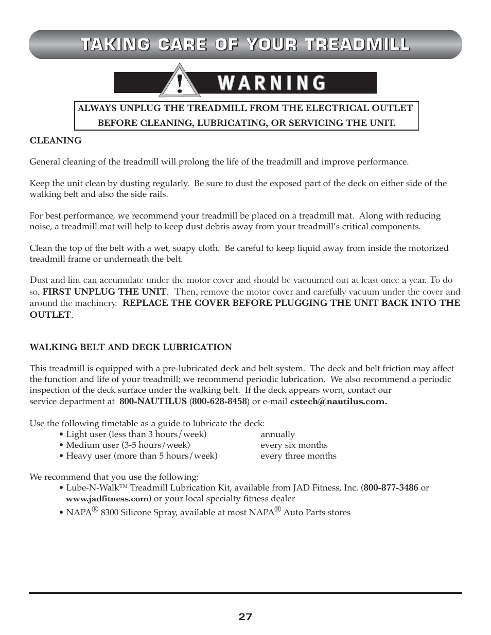 Trimline t523 User Manual | Page 27 / 31