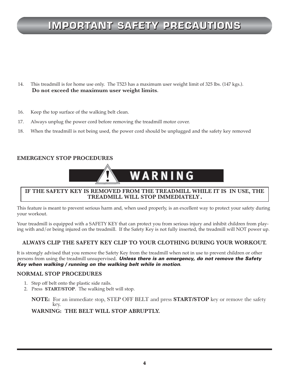 Trimline t523 User Manual | Page 4 / 31