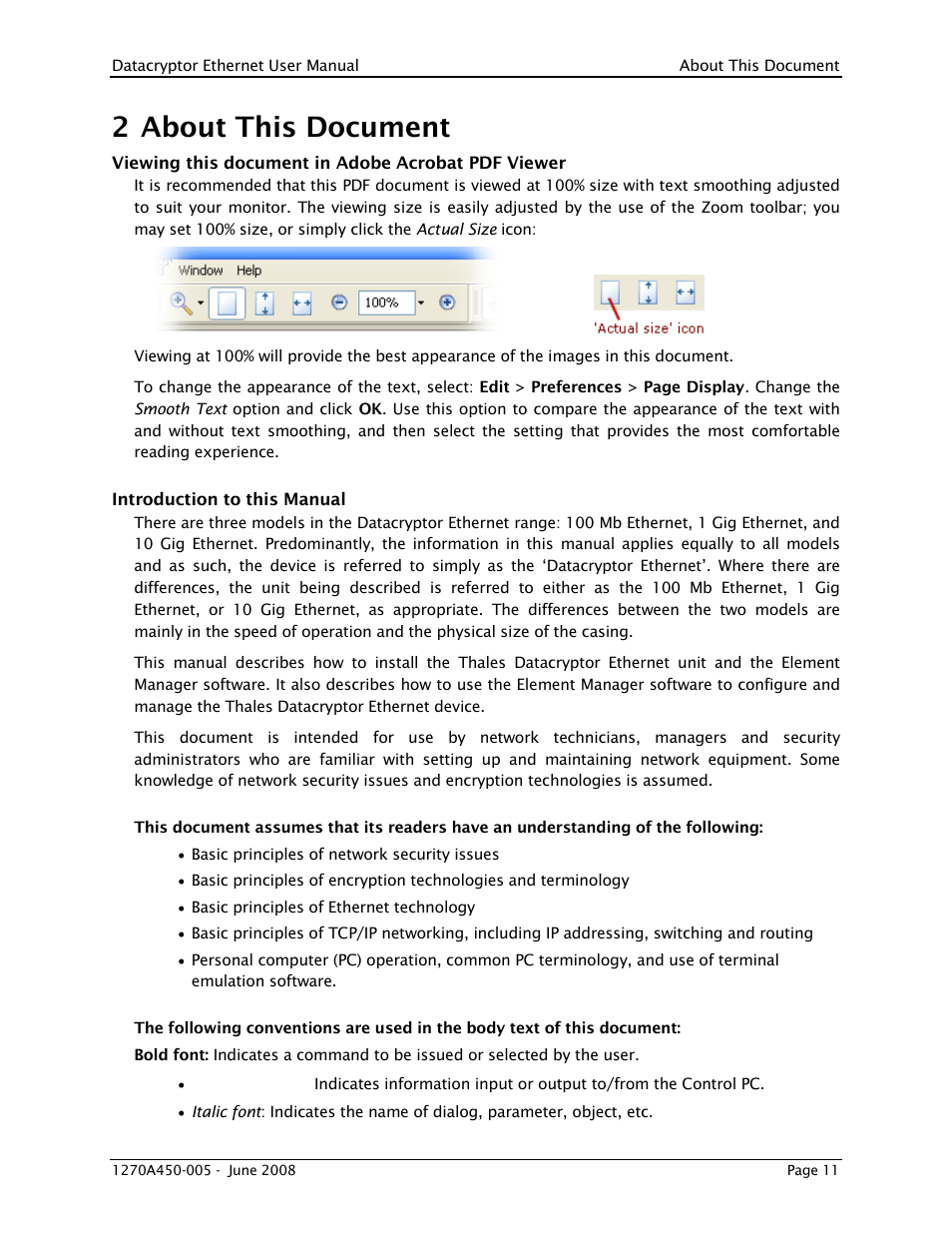 2 about this document, About this document | THALES DATACRYPTOR User Manual | Page 11 / 134