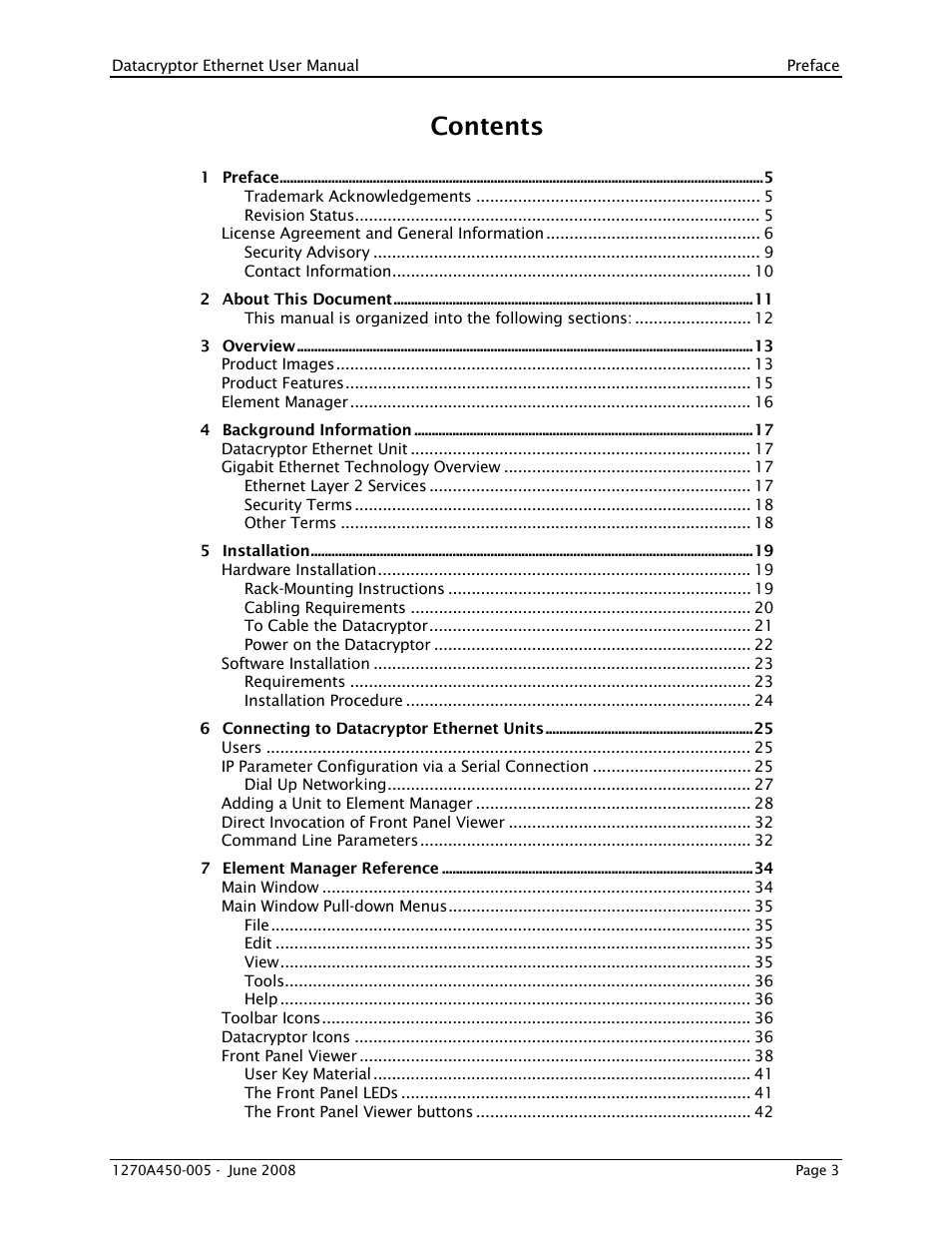 THALES DATACRYPTOR User Manual | Page 3 / 134