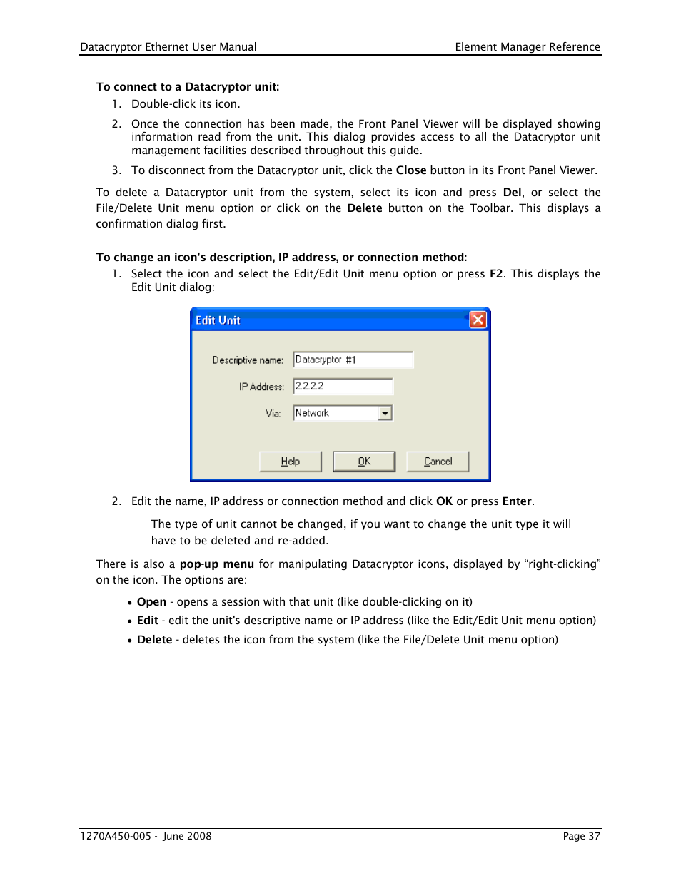 THALES DATACRYPTOR User Manual | Page 37 / 134