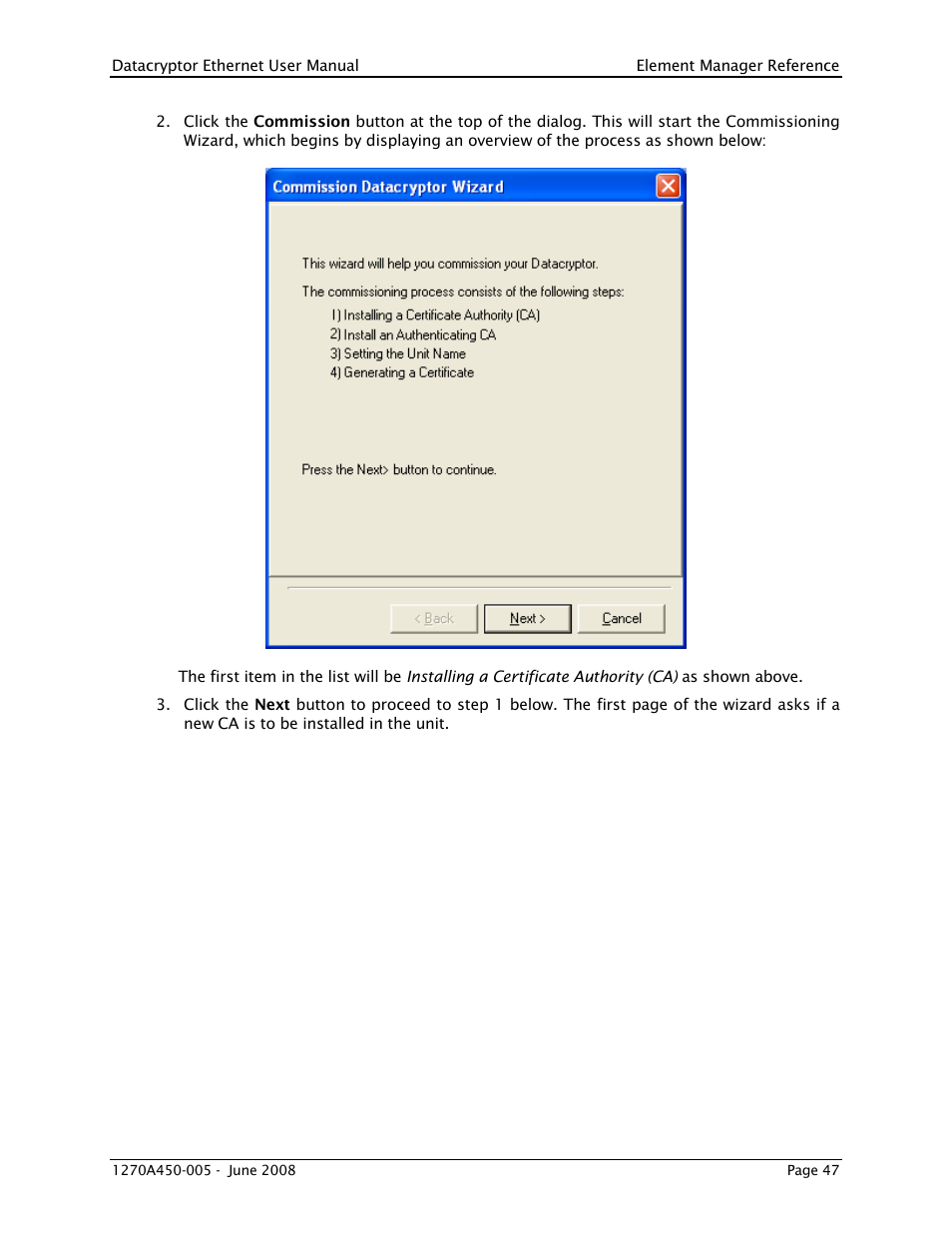 THALES DATACRYPTOR User Manual | Page 47 / 134