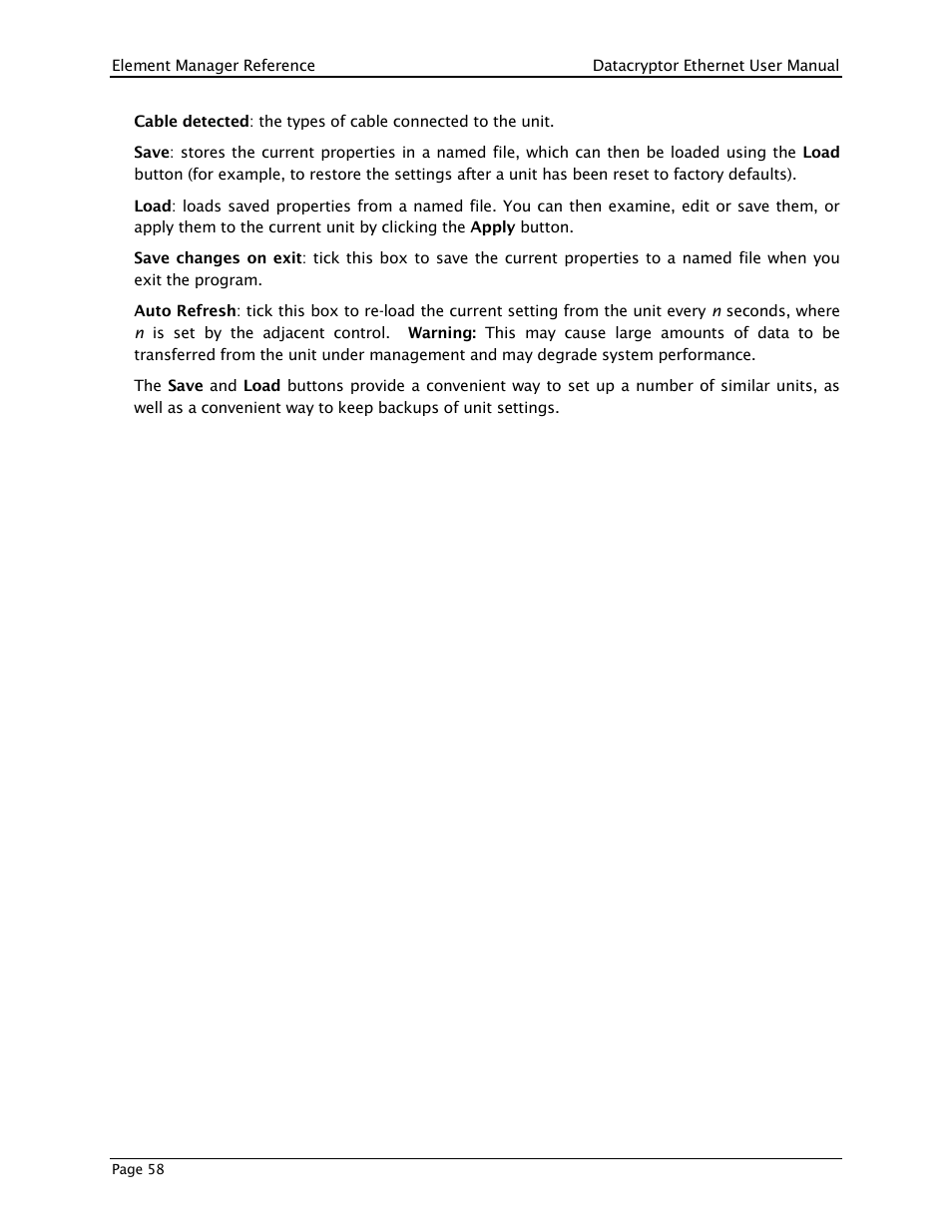 THALES DATACRYPTOR User Manual | Page 58 / 134