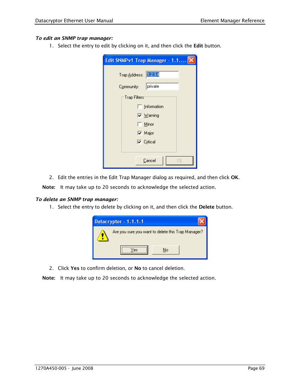 THALES DATACRYPTOR User Manual | Page 69 / 134