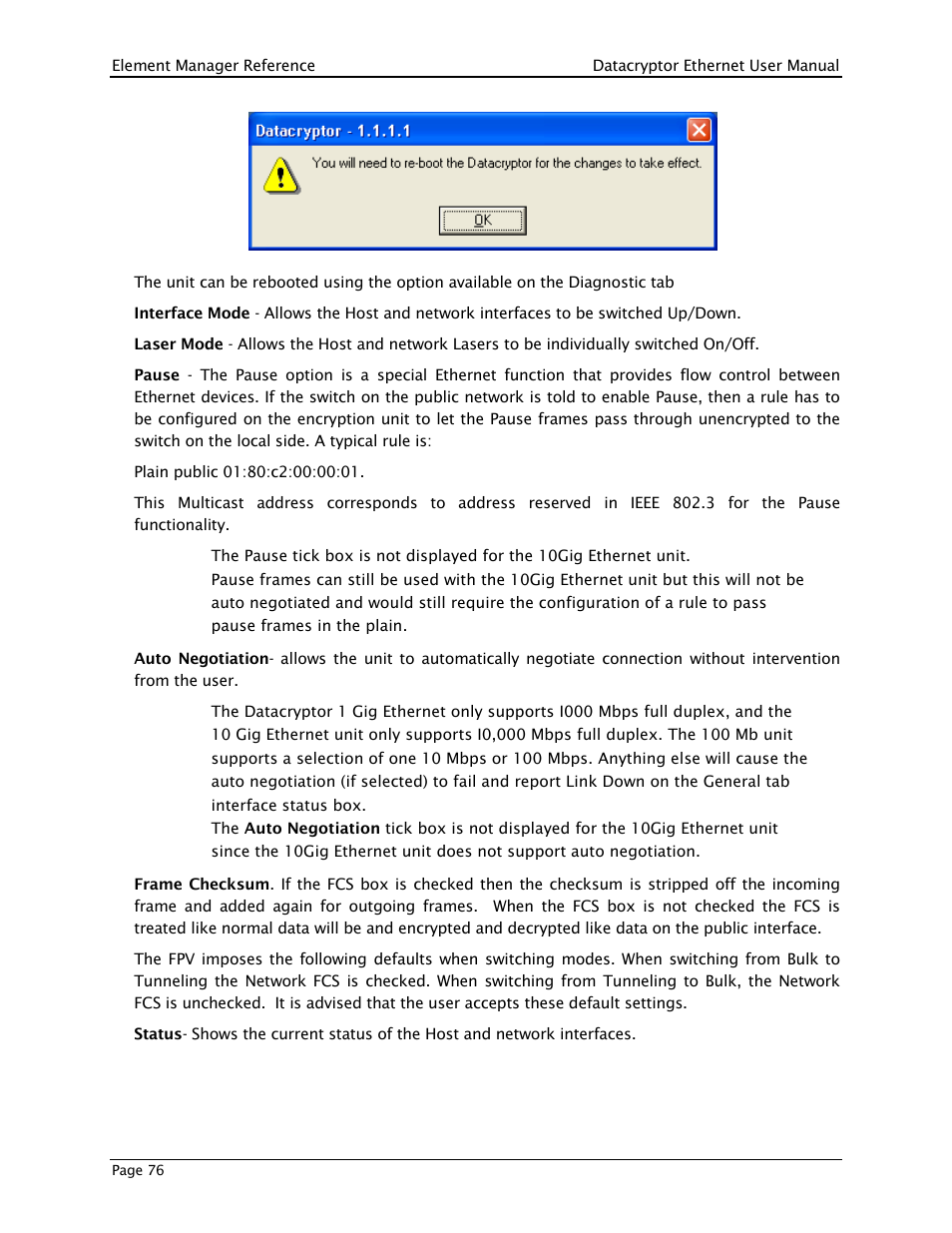 THALES DATACRYPTOR User Manual | Page 76 / 134