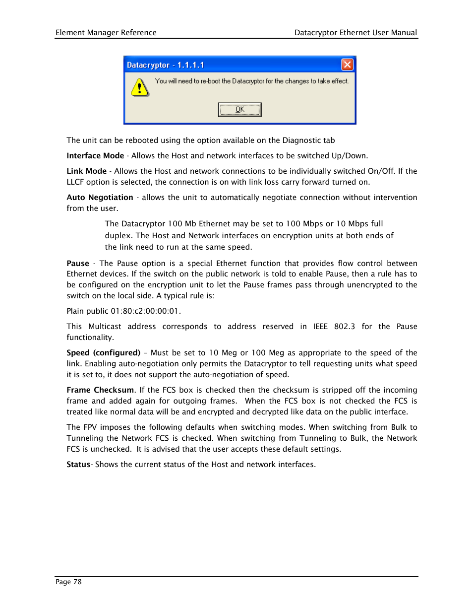 THALES DATACRYPTOR User Manual | Page 78 / 134