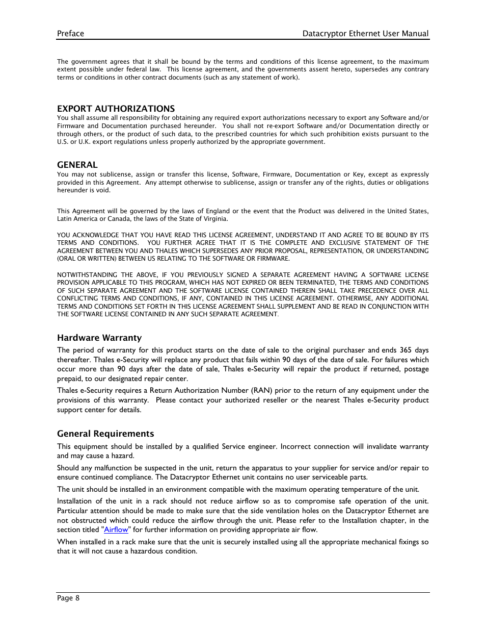 THALES DATACRYPTOR User Manual | Page 8 / 134