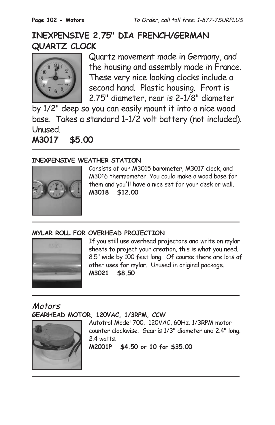 Motors | Tasco 1575 User Manual | Page 104 / 144