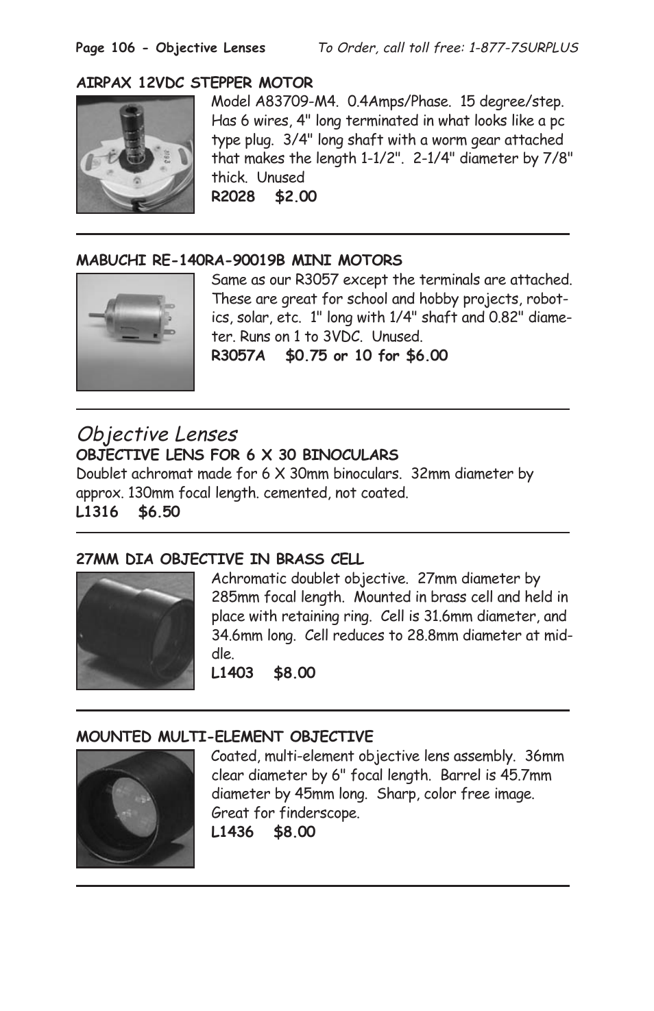 Objective lenses | Tasco 1575 User Manual | Page 108 / 144