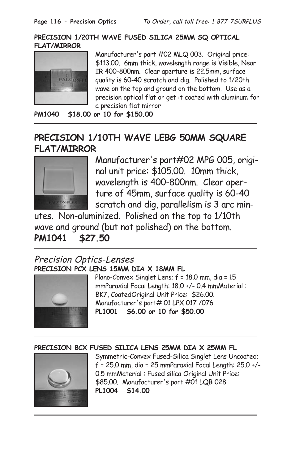 Precision optics-lenses | Tasco 1575 User Manual | Page 118 / 144