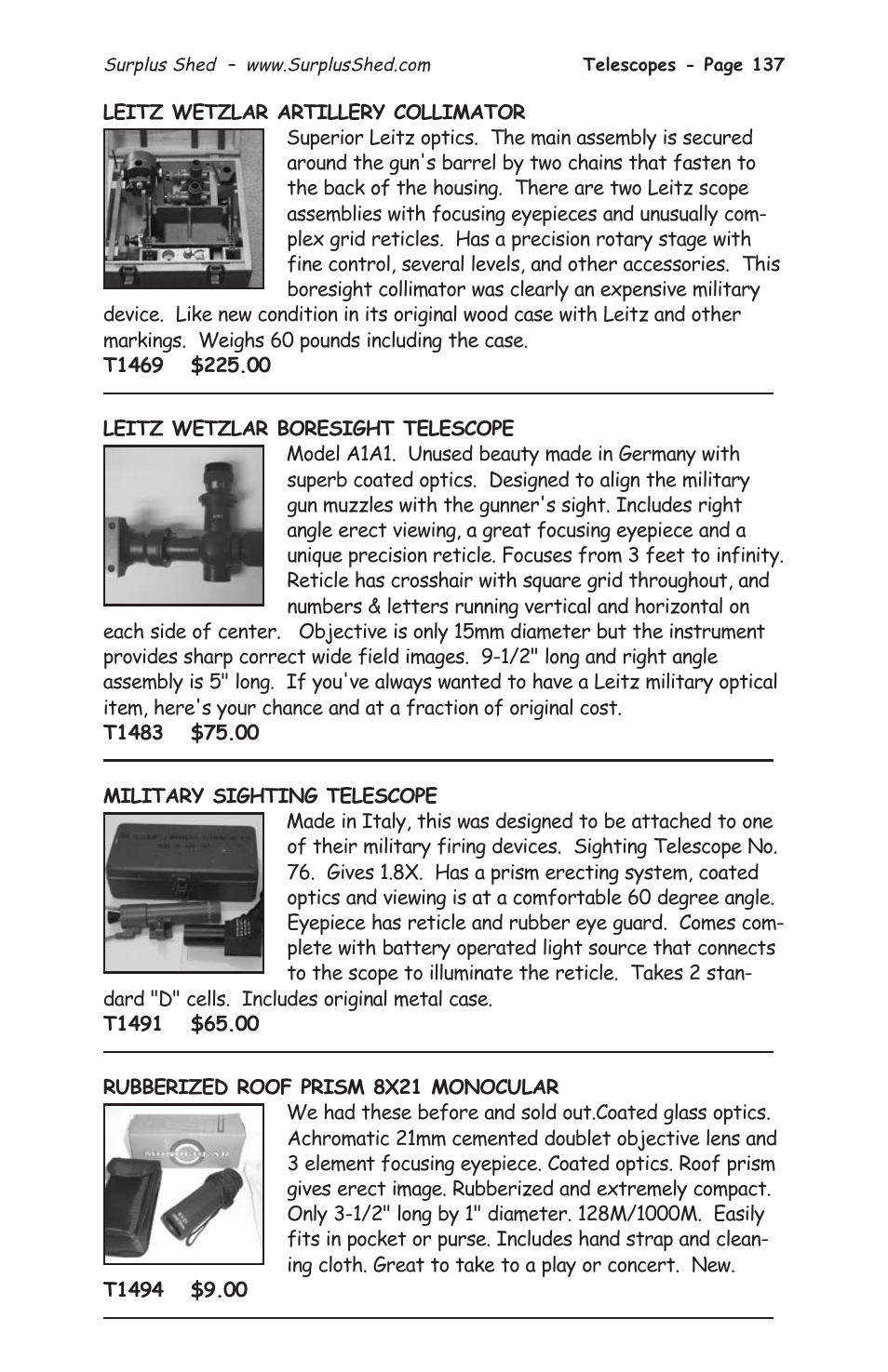Tasco 1575 User Manual | Page 139 / 144
