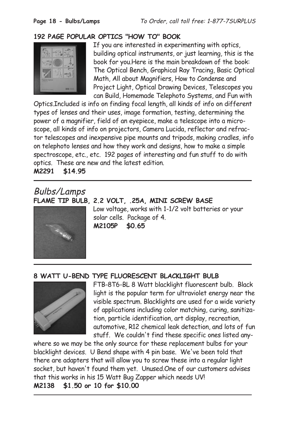 Bulbs/lamps | Tasco 1575 User Manual | Page 20 / 144