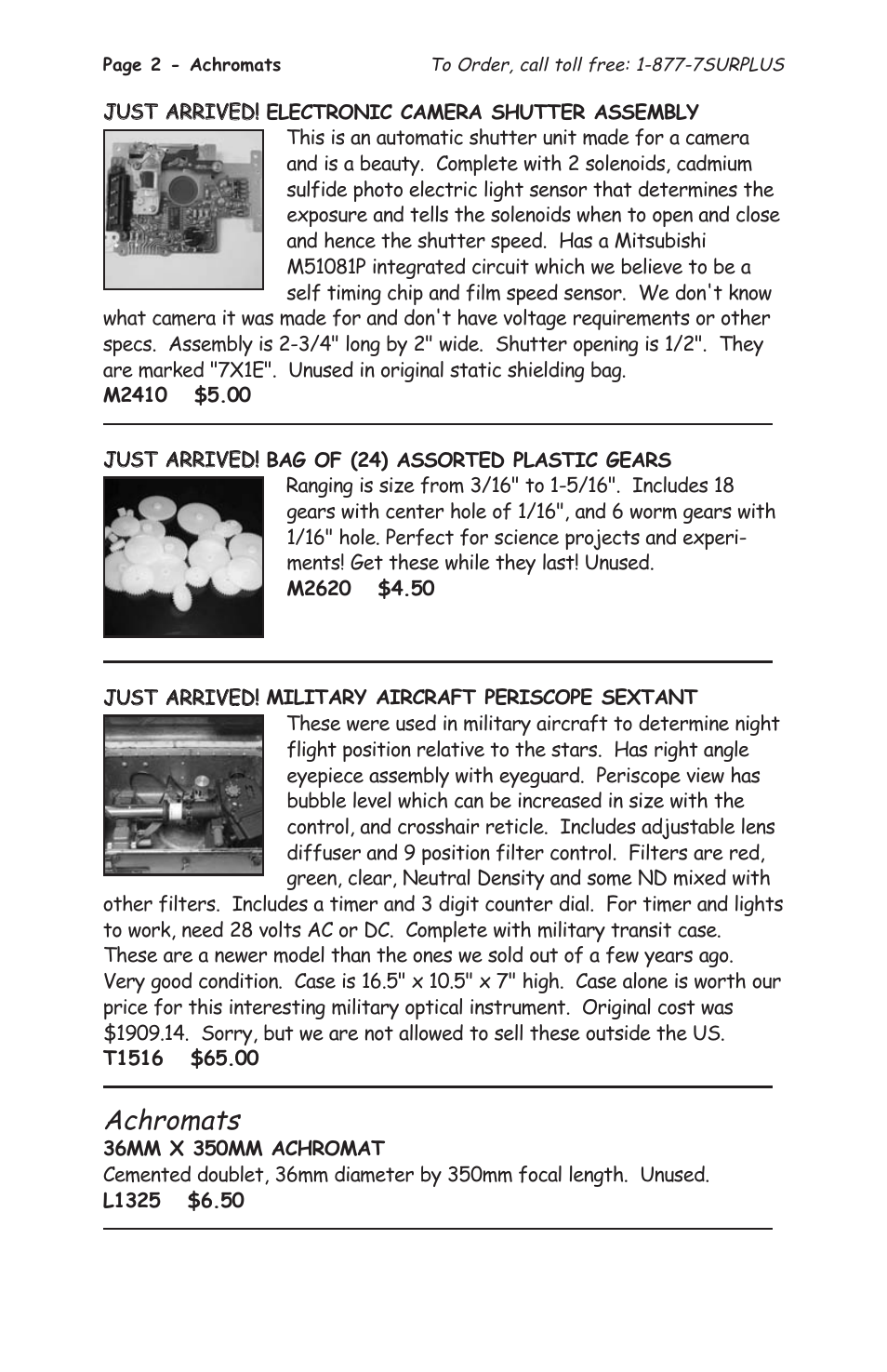 Achromats | Tasco 1575 User Manual | Page 4 / 144